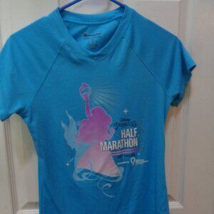Run Disney Princess Half Marathon 2019 XS Blue T-Shirt Quick Dry Sleeping Beauty